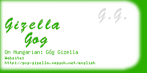 gizella gog business card