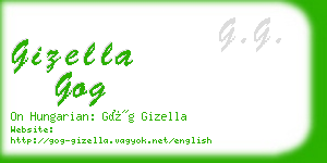 gizella gog business card